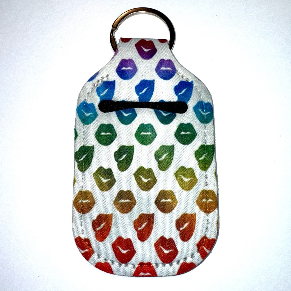 NWOT-Colorful Hand Sanitizer Holder Keychains (5) - Picture 5 of 7